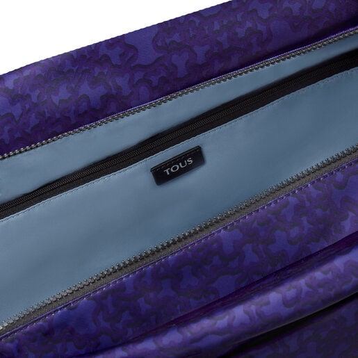 Large purple-colored nylon Kaos Mini Evolution Tote bag