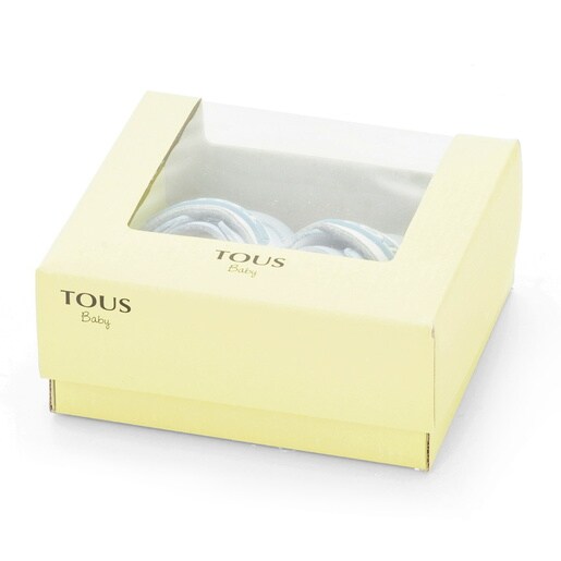 Leather sports bootees with touch strap fastening