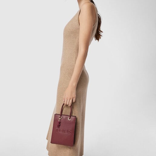 Бордовая мини-сумочка TOUS Pop