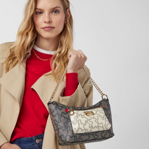 Разноцветная и красная сумка-кроссбоди «baguette» Kaos Icon