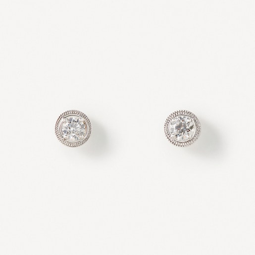 Pendientes de oro blanco con diamantes TOUS ATELIER UNIQUE PIECES