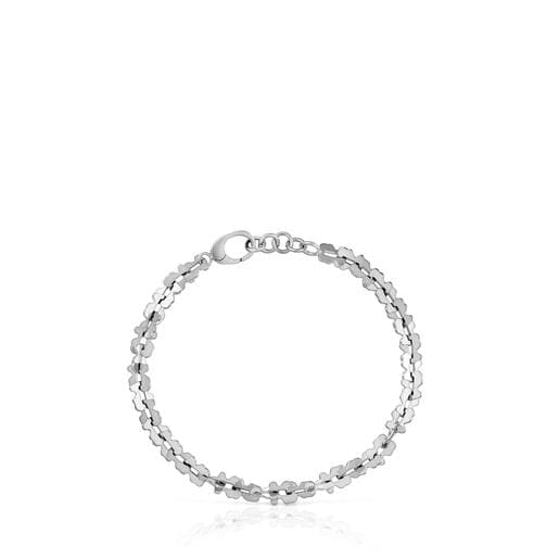 Pulsera cadena de acero con motivos oso Carrusel