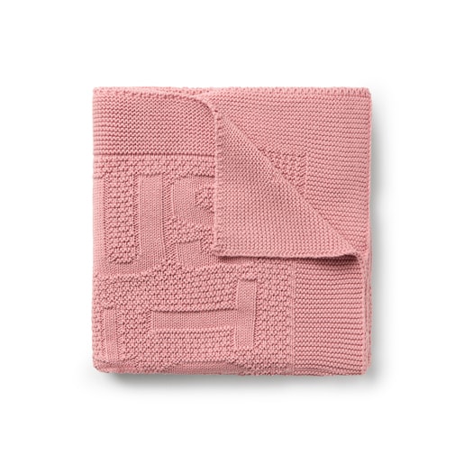 Baby blanket in Nilo TOUS logo pink