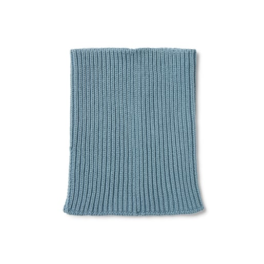 Baby neck warmer in Tricot blue