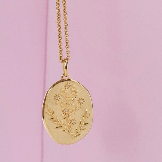 תליון Women Day מוורמיל כסף ויהלומים