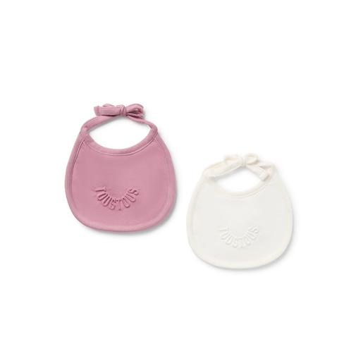 Baby bib set in Trend pink