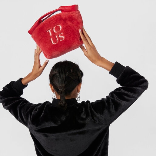 Small coral-colored TOUS Balloon Wild Tote bag