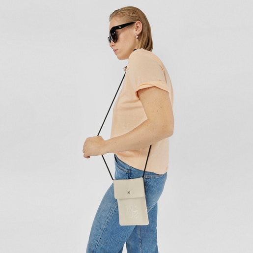 حامل هواتف خلوية Balloon Soft من TOUS باللون البيج