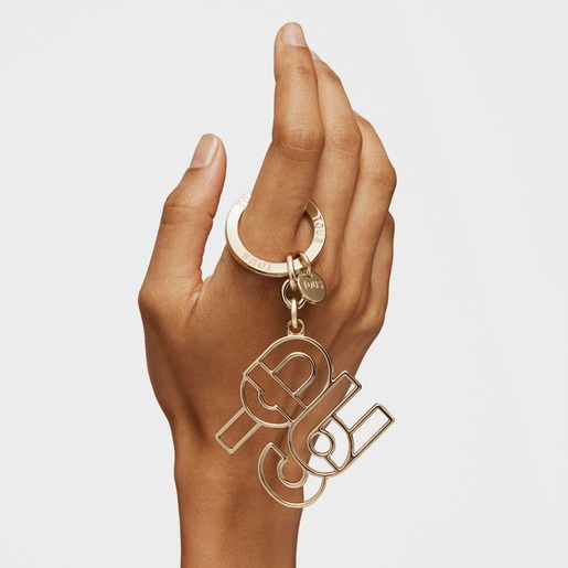 Gold-colored Silhouette Key ring TOUS MANIFESTO
