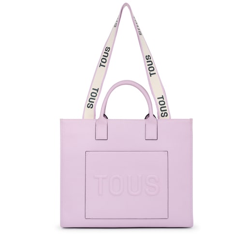 Large mauve TOUS La Rue Amaya Shopping bag | TOUS