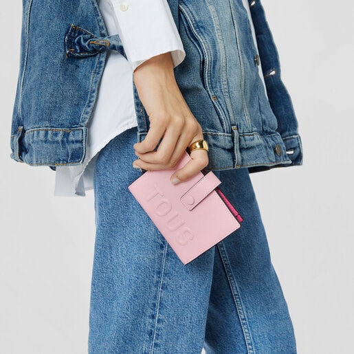 ピンクのカードウォレット TOUS La Rue Pocket