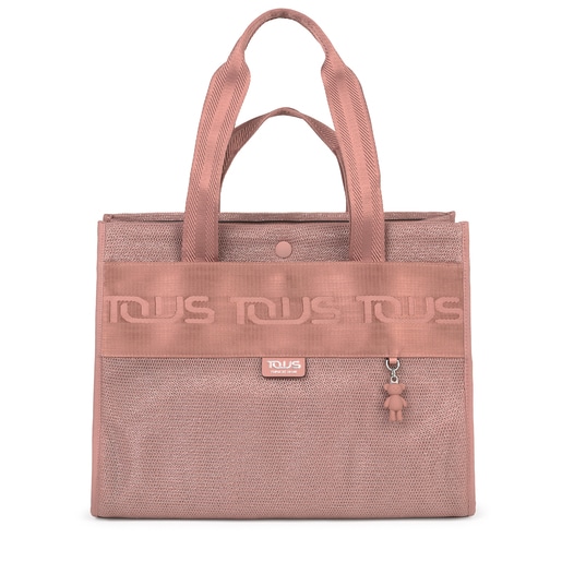 Large pink Ina TOUS Shopping bag