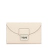 Portefeuille long Flap TOUS Sylvia beige