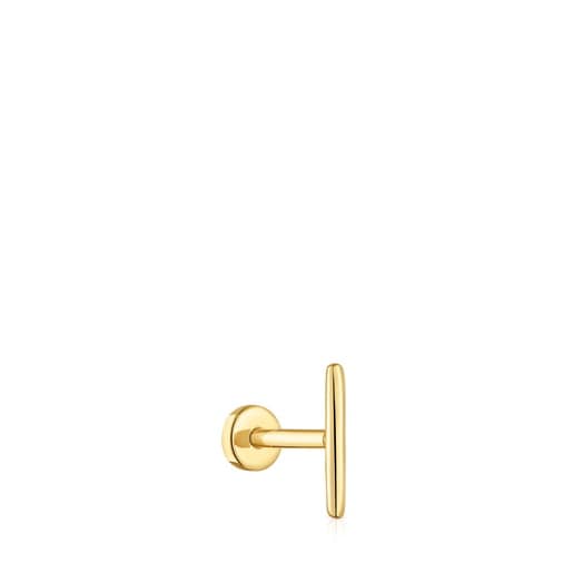 Piercing de oro 14 kt motivo barra 6 mm TOUS Basics