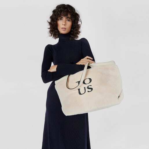 ベージュのラージトートバッグ TOUS Balloon Wild