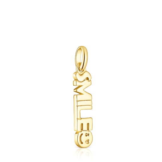 Silver vermeil TOUS Crossword Smile Pendant