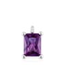 Small silver Pendant with laboratory-grown lilac sapphire TOUS Color Lab