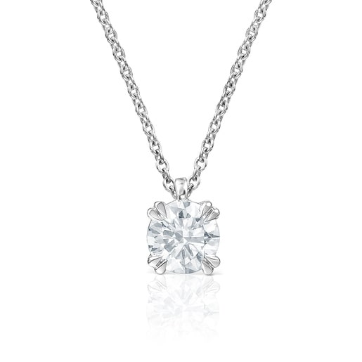 Gargantilla de platino con diamante talla brillante creado en laboratorio 0,25 ct TOUS Essentials LGD