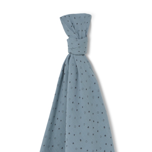 Muselina de bebé Muse celeste