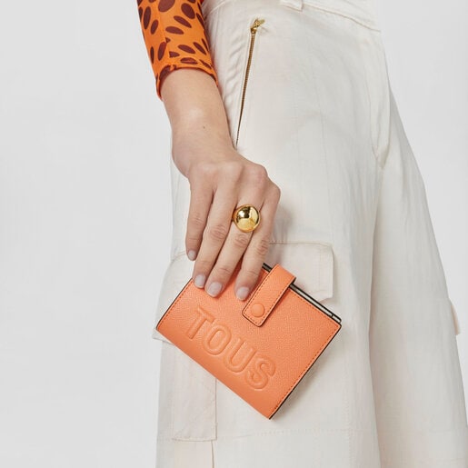 Orange TOUS La Rue Pocket Card wallet | TOUS