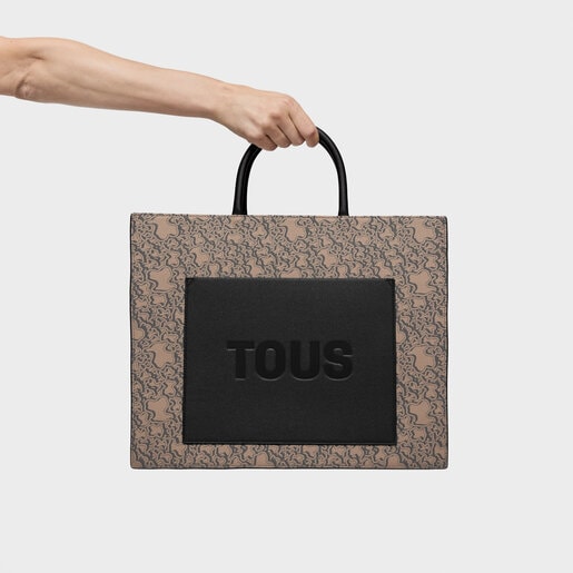 Large taupe Amaya Shopping bag Kaos Mini Evolution New