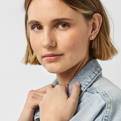 עגילי TOUS Joy Bits גליים מכסף