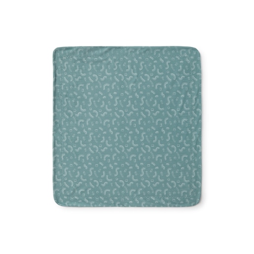 Short-pile fleece baby blanket in Arc mist