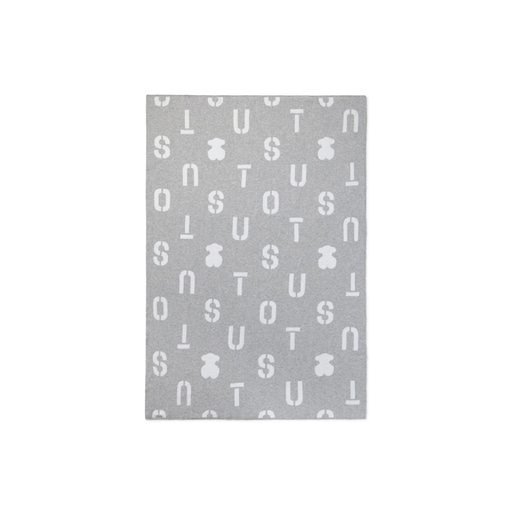 Reversible baby blanket in Nilo grey