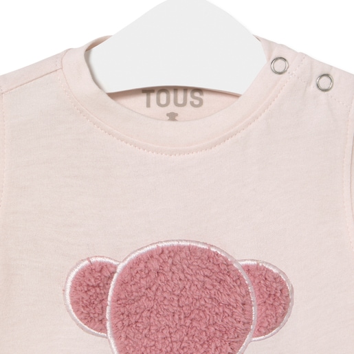 Bold Bear t-shirt in Casual pink
