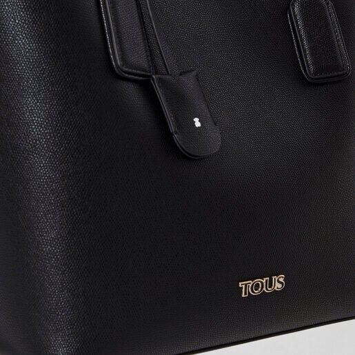 Большая черная сумка-тоут TOUS Essential