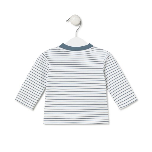 Baby t-shirt in Soft navy blue
