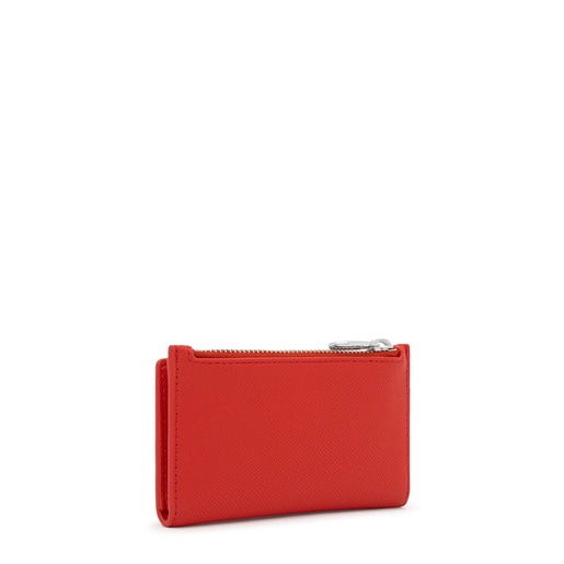 レッドカラーのスモール・カードウォレット TOUS Audree Pockets