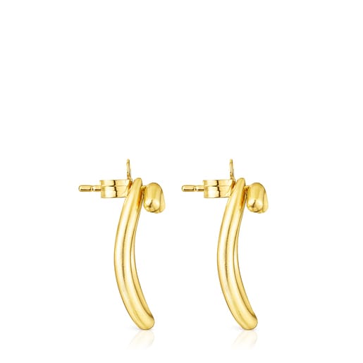 Boucles d’oreilles cercle Hav en argent vermeil