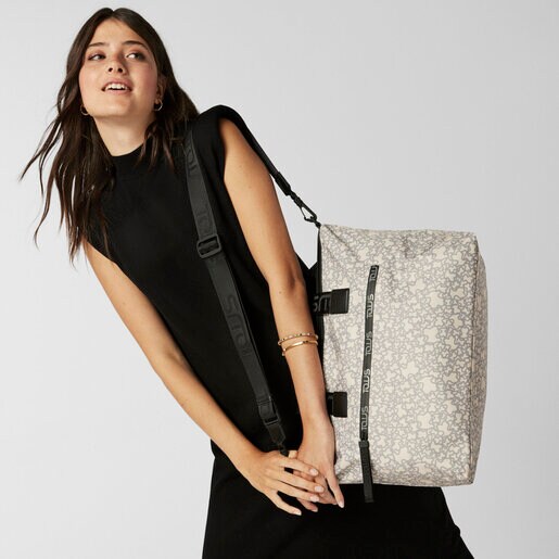 Бежевo-серая спортивная сумка Kaos Mini Sport