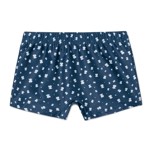 Banyador short Drops Blau Marí