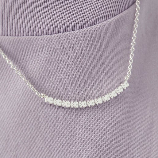 Silver Straight Necklace | TOUS