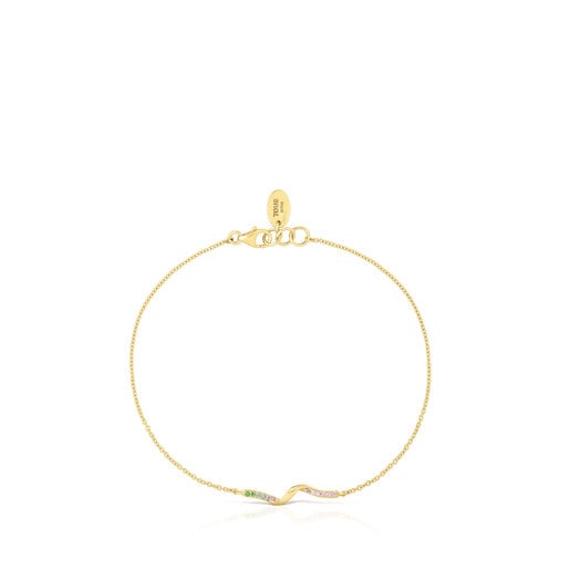 Gold Bracelet with gemstones TOUS St. Tropez