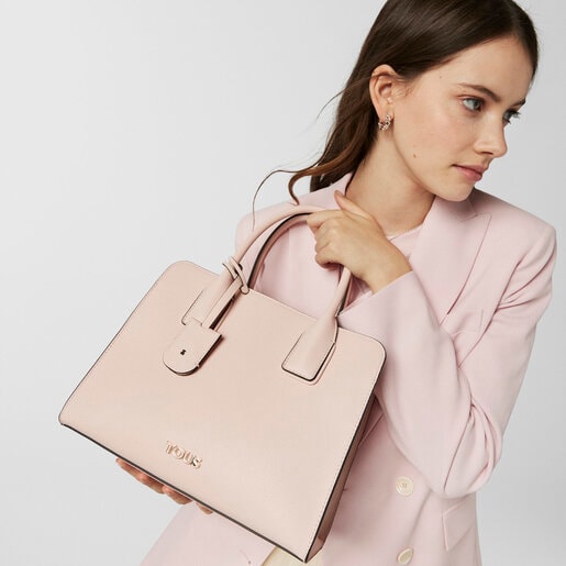 Bolsa city mediano Tous Essential rosa