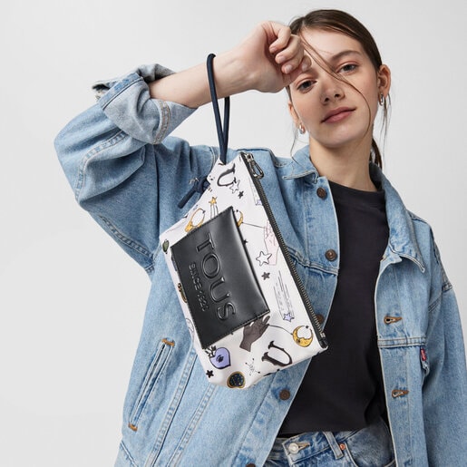 Большая бежевая сумка-косметичка TOUS Magic