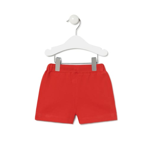 Bermudas de menino desportivas Casual Vermelhas