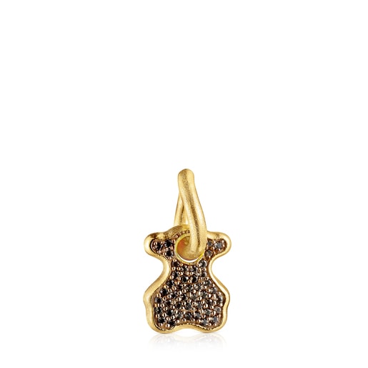 Silver vermeil Luah bear Pendant with quartz | TOUS