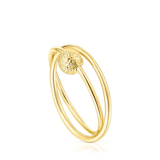 Gold Double ring Sylvan | TOUS