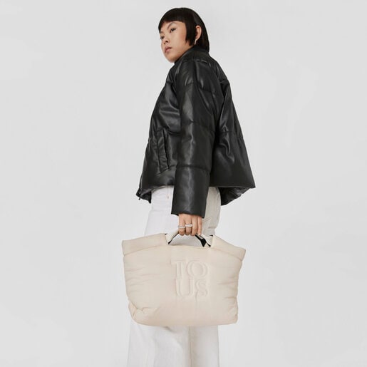 ベージュのミディアムトートバッグ TOUS Balloon Soft