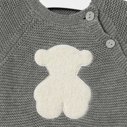 Newborn baby set in Tricot grey