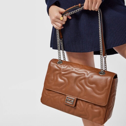 Средняя коричневая сумка-кроссбоди Kaos Dream с клапаном