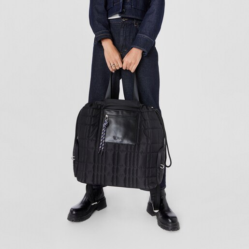 Extra-large black TOUS Empire Padded Backpack