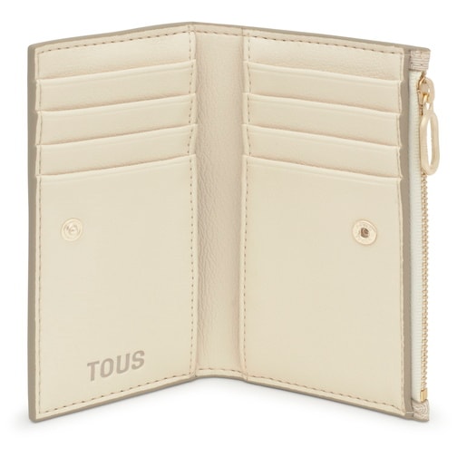 Beige Wallet TOUS Buckles Silhouette