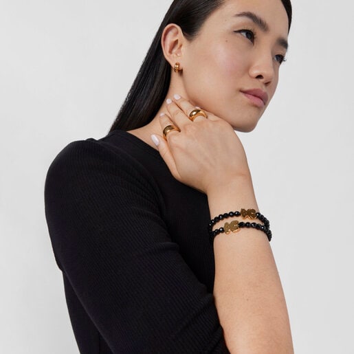 Onyx Sweet Dolls Bracelet with Silver Vermeil