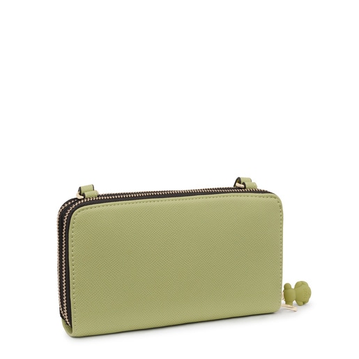 Green Wallet-cellphone case TOUS La Rue New