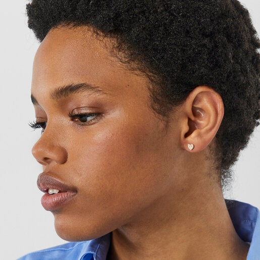 Gold Les Classiques Earring with diamonds
